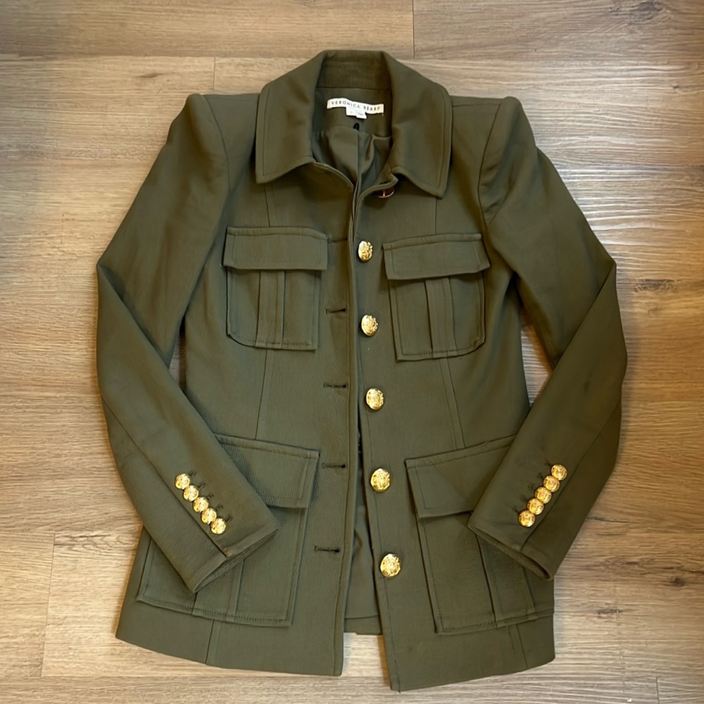 Veronica Beard Dickey Jacket Army Green 0 Blazer